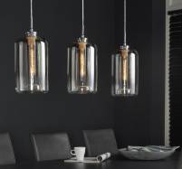 Hanglamp glass cylinders 3-lichts a &euro;239,-